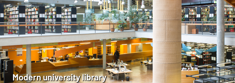 Header - Modern university library